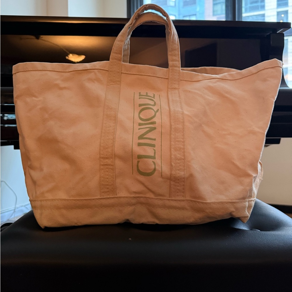 VINTAGE Clinique canvas tote bag